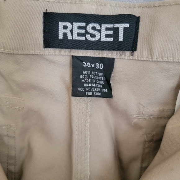 Cargo Cotton Pants, Size 38/30, Beige - Picture 5 of 7